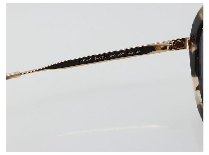 Gafas de sol PRADA Metal Brown Champagne Gold Auth 196722M Castaño Dorado - vista 11