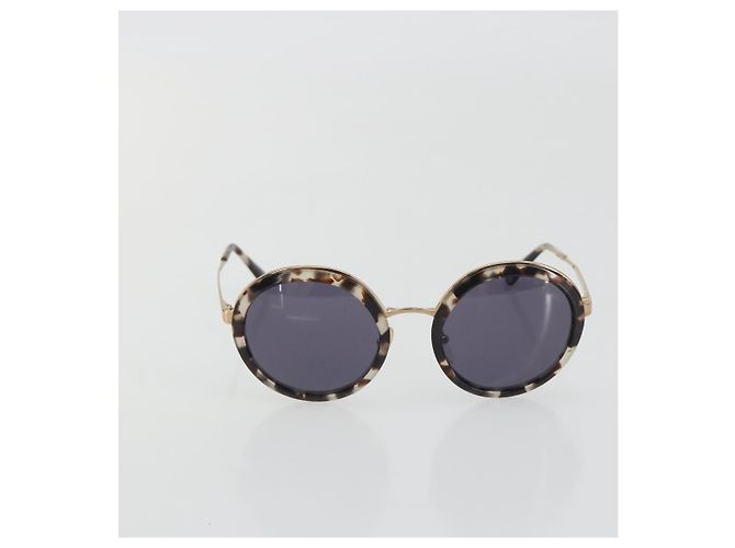 Gafas de sol PRADA Metal Brown Champagne Gold Auth 196722M Castaño Dorado - vista 13