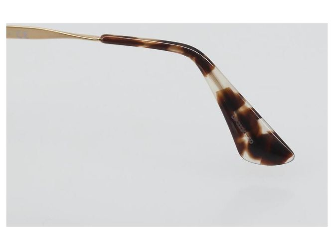 Gafas de sol PRADA Metal Brown Champagne Gold Auth 196722M Castaño Dorado - vista 9