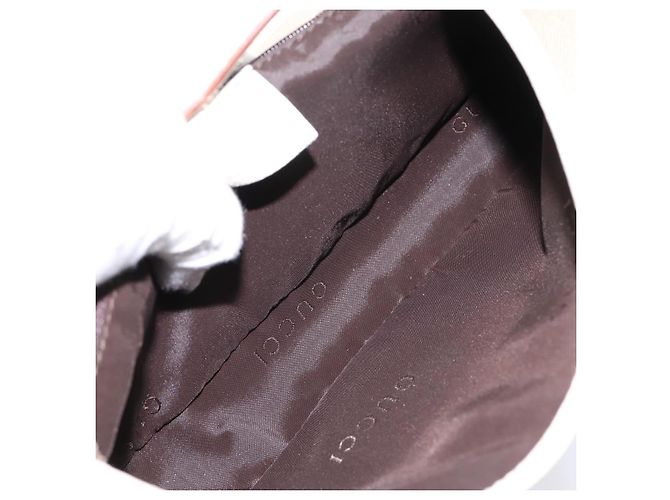 Borsa a tracolla GUCCI Jackie Canvas Beige Silver 001 3824 Auth ep15824A Argento - vista 11