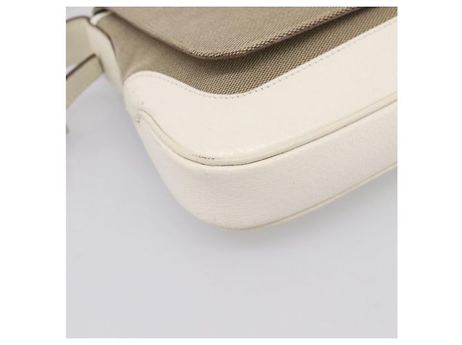 Borsa a tracolla GUCCI Jackie Canvas Beige Silver 001 3824 Auth ep15824A Argento - vista 14