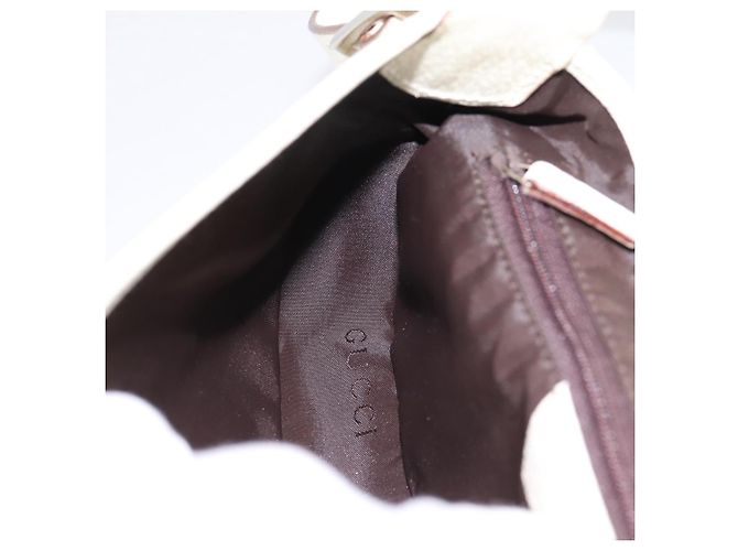 Borsa a tracolla GUCCI Jackie Canvas Beige Silver 001 3824 Auth ep15824A Argento - vista 18