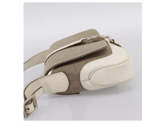 Borsa a tracolla GUCCI Jackie Canvas Beige Silver 001 3824 Auth ep15824A Argento - vista 3