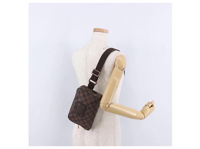 LOUIS VUITTON Damier Ebene Bum Bag Brooklyn Waist Bag N41101 LV Auth ka5788A - vista 26