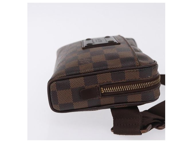LOUIS VUITTON Damier Ebene Bum Bag Brooklyn Waist Bag N41101 LV Auth ka5788A - vista 3