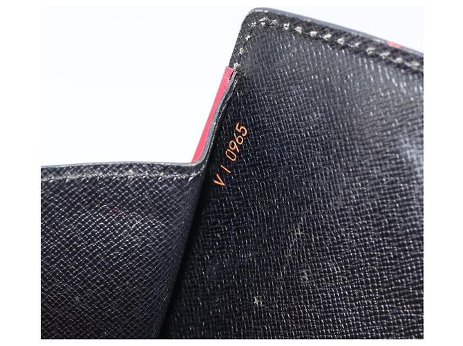 Borsa a mano LOUIS VUITTON Epi Bicolor Varenne Nero Rosso M52387 LV Auth ka5706 - vista 12