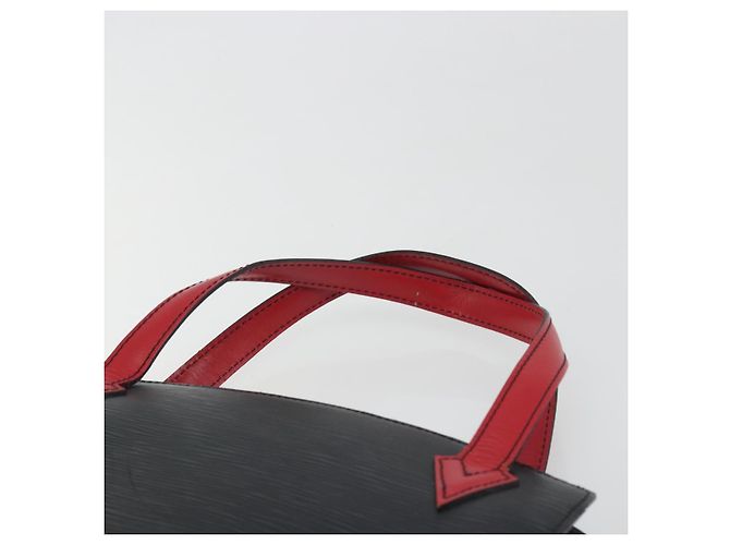 Borsa a mano LOUIS VUITTON Epi Bicolor Varenne Nero Rosso M52387 LV Auth ka5706 - vista 14