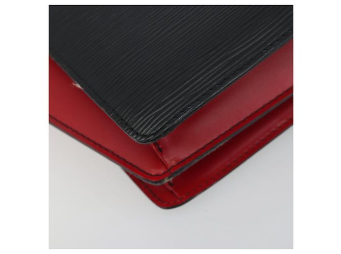 Borsa a mano LOUIS VUITTON Epi Bicolor Varenne Nero Rosso M52387 LV Auth ka5706 - vista 16