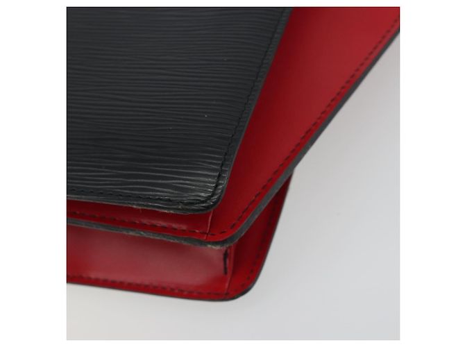 Borsa a mano LOUIS VUITTON Epi Bicolor Varenne Nero Rosso M52387 LV Auth ka5706 - vista 17