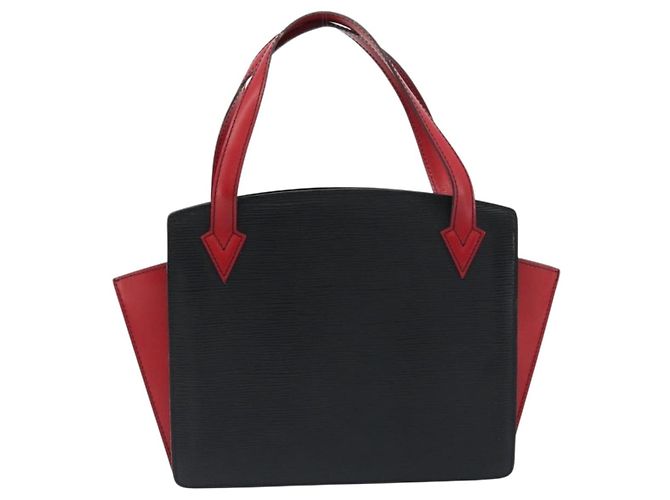 Borsa a mano LOUIS VUITTON Epi Bicolor Varenne Nero Rosso M52387 LV Auth ka5706 - vista 2