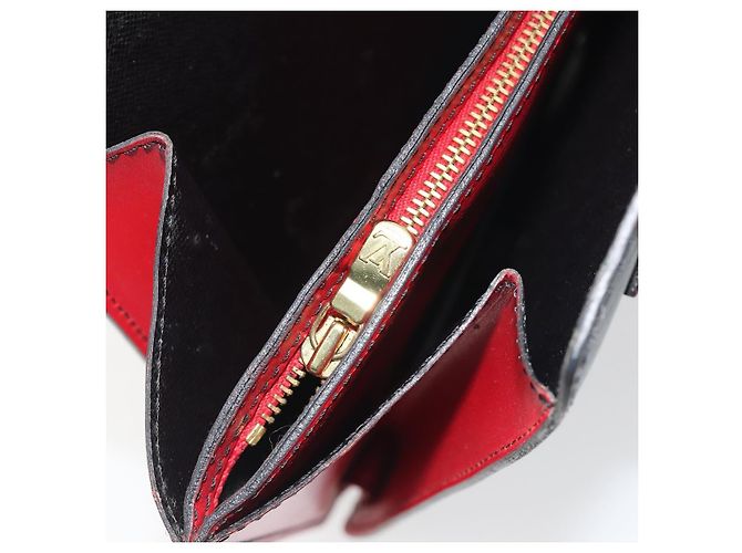 Borsa a mano LOUIS VUITTON Epi Bicolor Varenne Nero Rosso M52387 LV Auth ka5706 - vista 22