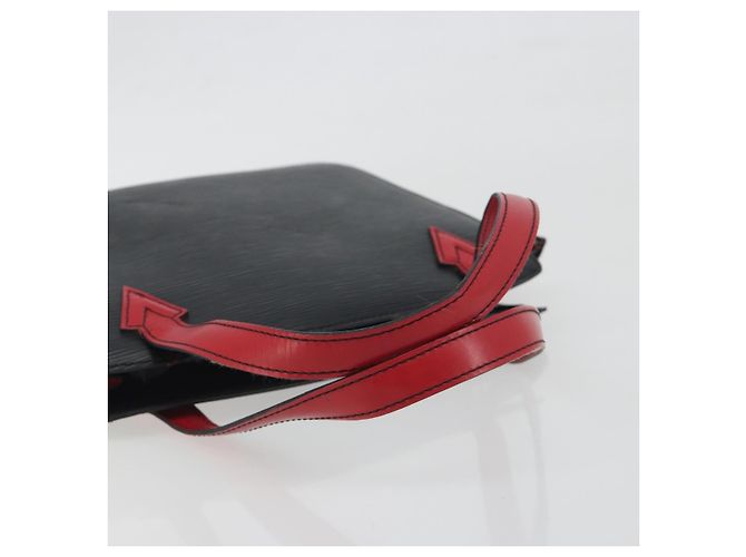 Borsa a mano LOUIS VUITTON Epi Bicolor Varenne Nero Rosso M52387 LV Auth ka5706 - vista 7