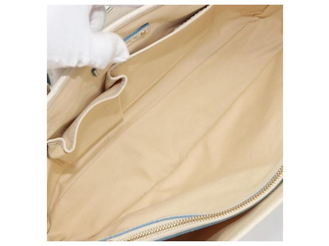 Céline CELINE Boogie Bag Canvas Navy Gold Tone Auth 198642A Blu navy - vista 11