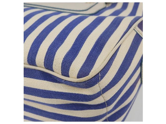 Céline CELINE Boogie Bag Canvas Navy Gold Tone Auth 198642A Blu navy - vista 16