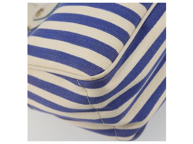 Céline CELINE Boogie Bag Canvas Navy Gold Tone Auth 198642A Blu navy - vista 17