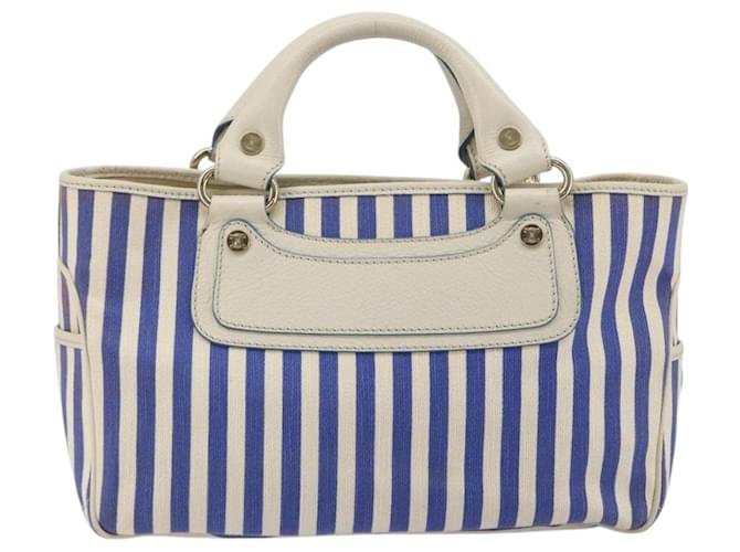 Céline CELINE Boogie Bag Canvas Navy Gold Tone Auth 198642A Blu navy - vista 2