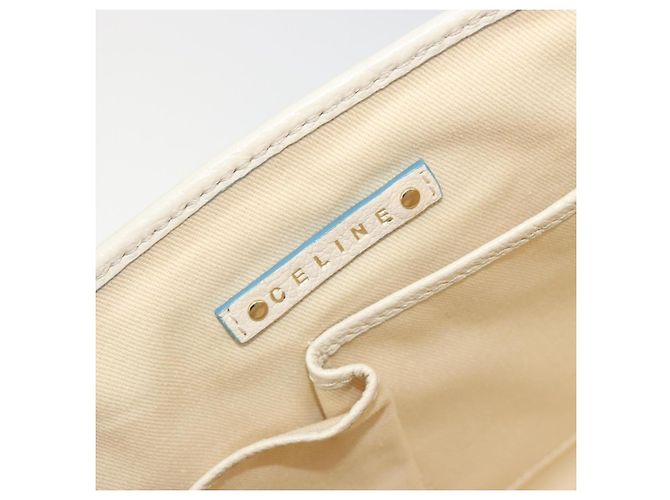 Céline CELINE Boogie Bag Canvas Navy Gold Tone Auth 198642A Blu navy - vista 20