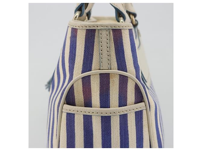 Céline CELINE Boogie Bag Canvas Navy Gold Tone Auth 198642A Blu navy - vista 4