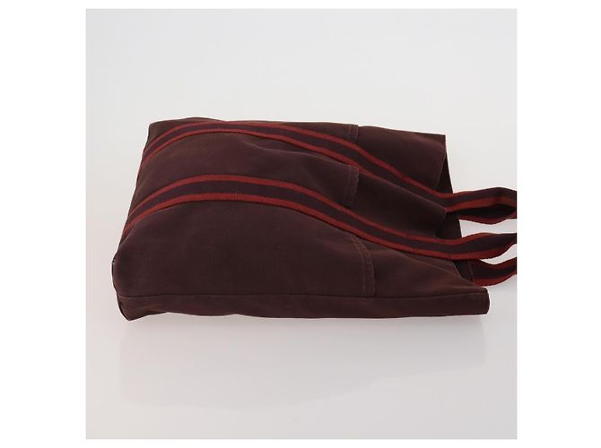 Hermès Borsa HERMES Fourre Tout in cotone, set da 4, Navy Red gray Auth BA15070 Marrone Rosso Blu navy - vista 10