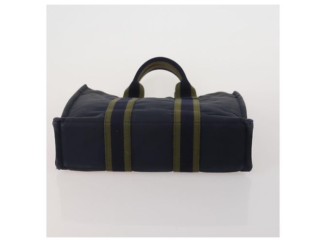 Hermès Borsa HERMES Fourre Tout in cotone, set da 4, Navy Red gray Auth BA15070 Marrone Rosso Blu navy - vista 18
