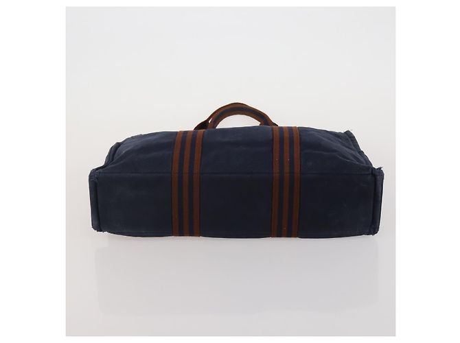 Hermès Borsa HERMES Fourre Tout in cotone, set da 4, Navy Red gray Auth BA15070 Marrone Rosso Blu navy - vista 24