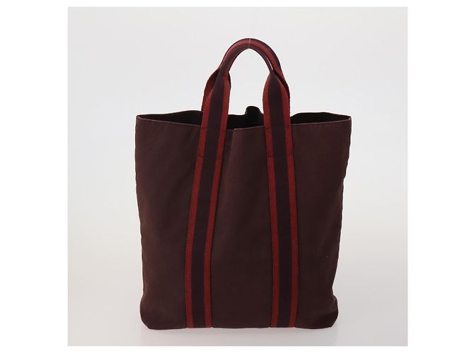 Hermès Borsa HERMES Fourre Tout in cotone, set da 4, Navy Red gray Auth BA15070 Marrone Rosso Blu navy - vista 9