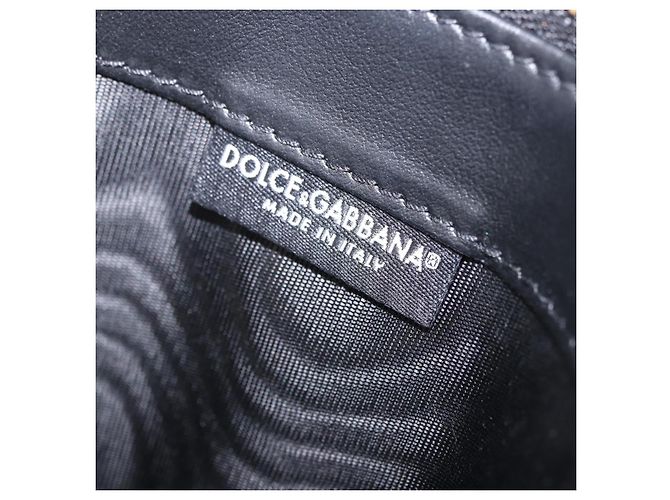 Dolce & Gabbana Portacarte DOLCE&GABBANA Devotion Medium in pelle nera e oro Auth BA14822V Nero - vista 18