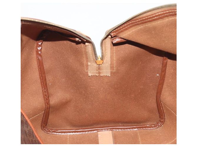 Céline Sac Boston CELINE Macadam PVC Cuir Marron Ton Or Auth 194119A - vue 21