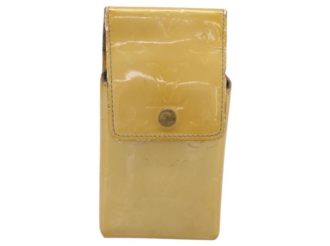 LOUIS VUITTON Monogram Vernis Green Pitillera Beige M91048 LV Auth BA15255 - vista 13