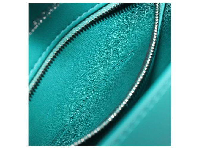 Borsa BALENCIAGA Hour Glass Small in pelle 2way Verde Argento 593546 Auth 196703M - vista 11