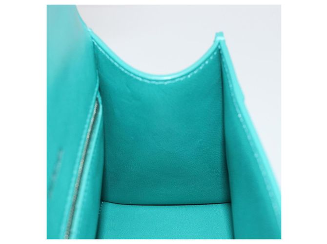 Borsa BALENCIAGA Hour Glass Small in pelle 2way Verde Argento 593546 Auth 196703M - vista 24