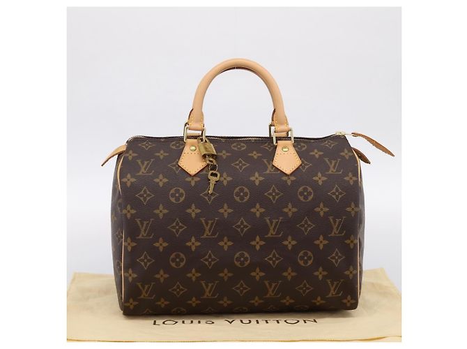 Borsa a mano LOUIS VUITTON Monogram Speedy 30 M41526 LV Auth am12367V Monogramma - vista 12