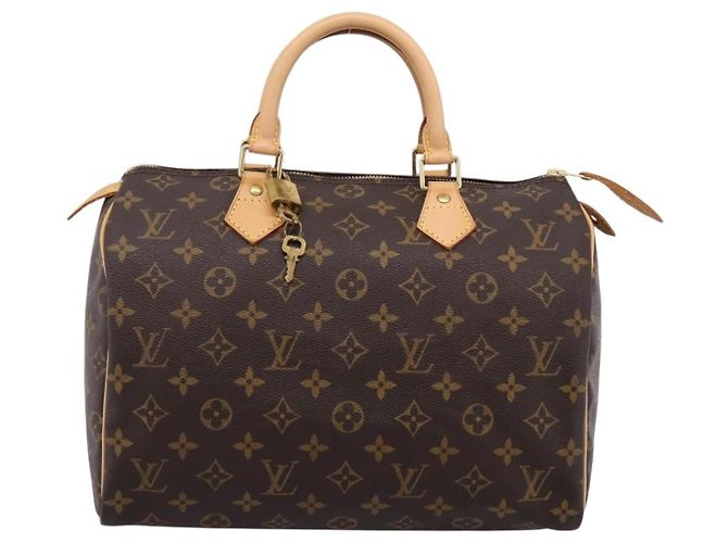 Borsa a mano LOUIS VUITTON Monogram Speedy 30 M41526 LV Auth am12367V Monogramma - vista 13
