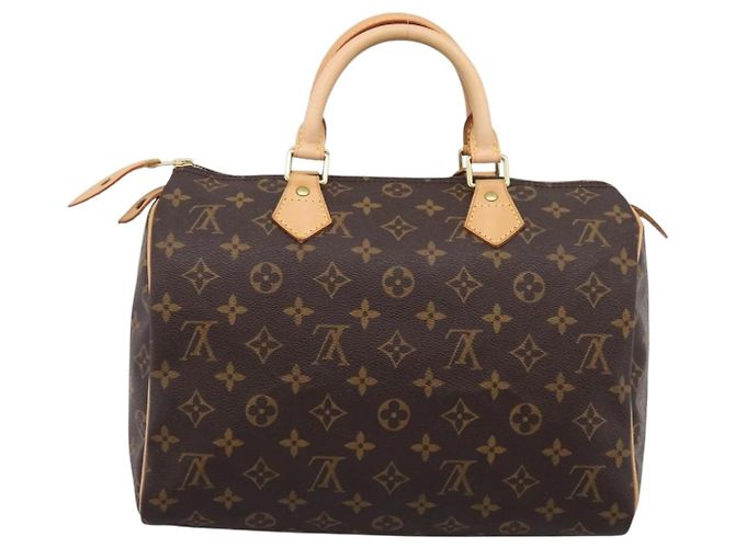 Borsa a mano LOUIS VUITTON Monogram Speedy 30 M41526 LV Auth am12367V Monogramma - vista 2