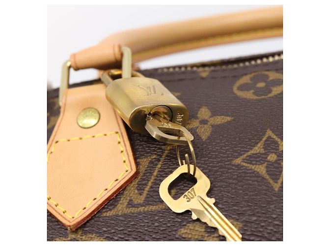 Borsa a mano LOUIS VUITTON Monogram Speedy 30 M41526 LV Auth am12367V Monogramma - vista 9