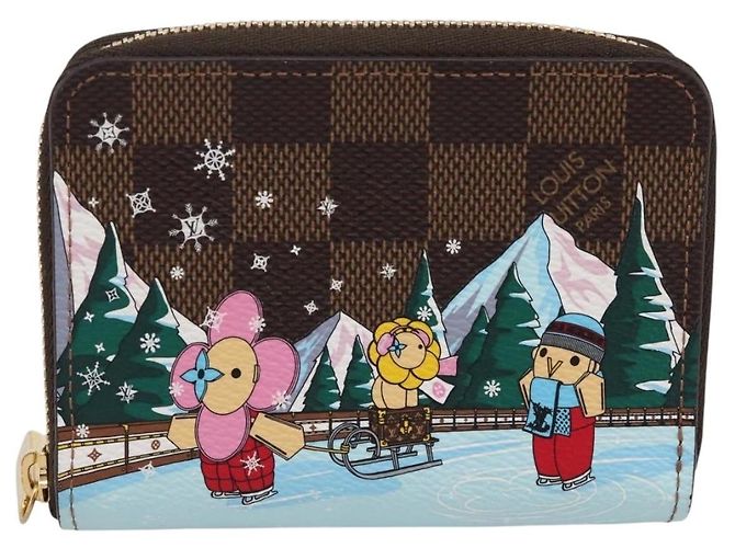 LOUIS VUITTON Damier Ebene Zippy Coin Purse N40721 LV Auth 198788M - vista 13