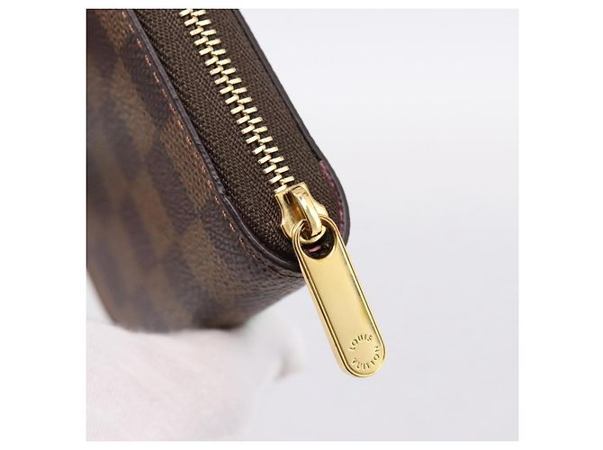 LOUIS VUITTON Damier Ebene Zippy Coin Purse N40721 LV Auth 198788M - vista 8