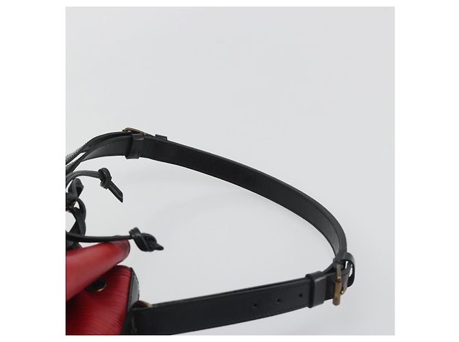 LOUIS VUITTON Epi Petit Noe Shoulder Bag Bicolor Black Red M44172 LV Auth ka5782 Nero Rosso - vista 14