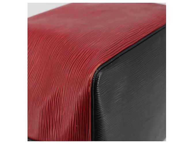 LOUIS VUITTON Epi Petit Noe Shoulder Bag Bicolor Black Red M44172 LV Auth ka5782 Nero Rosso - vista 16