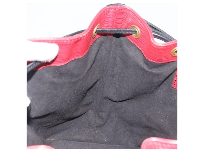 LOUIS VUITTON Epi Petit Noe Shoulder Bag Bicolor Black Red M44172 LV Auth ka5782 Nero Rosso - vista 19