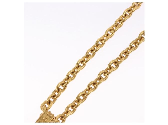 Collana CHANEL COCO Metallo Tono Oro CC Auth 198801V - vista 13