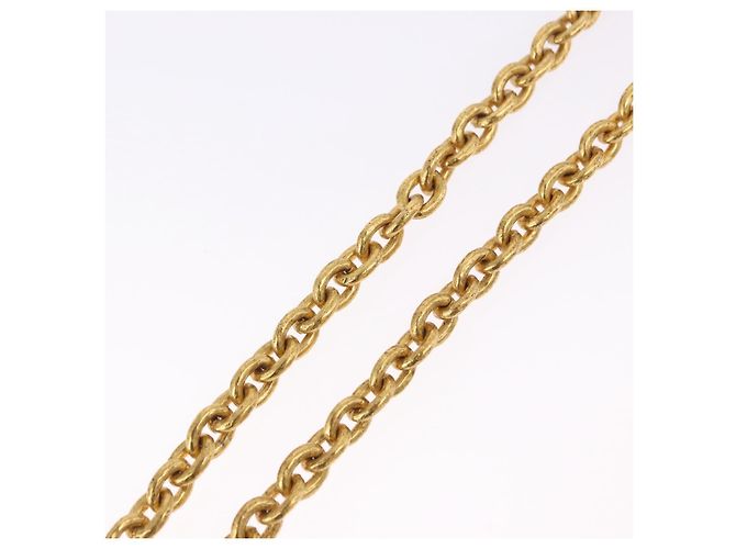 Collana CHANEL COCO Metallo Tono Oro CC Auth 198801V - vista 14