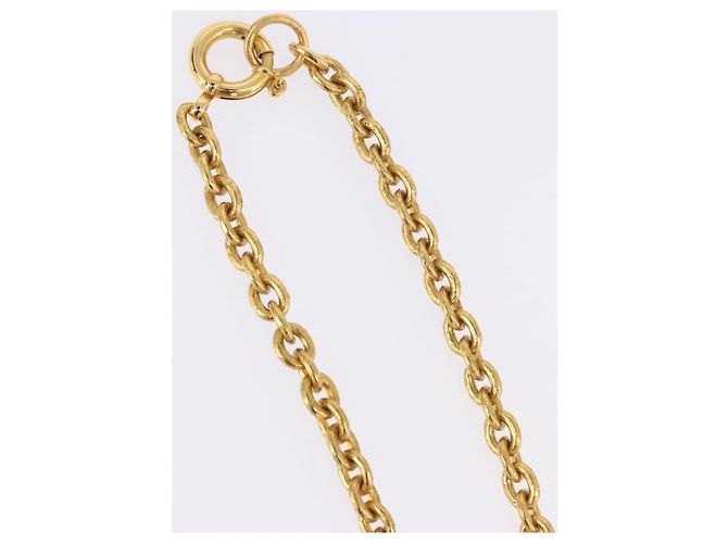 Collana CHANEL COCO Metallo Tono Oro CC Auth 198801V - vista 6