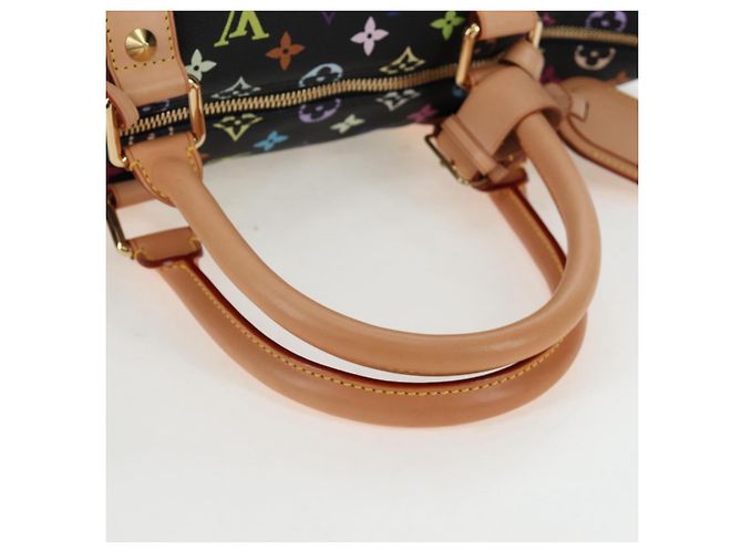 Borsa LOUIS VUITTON Monogram Multicolor Keepall 45 Nera M92640 Auth 195545SV Nero - vista 7