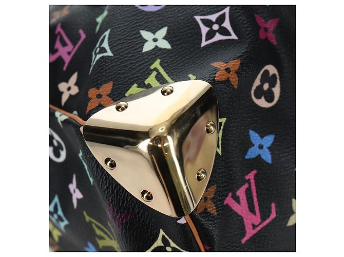 Borsa LOUIS VUITTON Monogram Multicolor Keepall 45 Nera M92640 Auth 195545SV Nero - vista 8