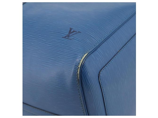 LOUIS VUITTON Epi Keepall 50 Boston Bag Blue M42965 LV Auth ka5428A - vista 15