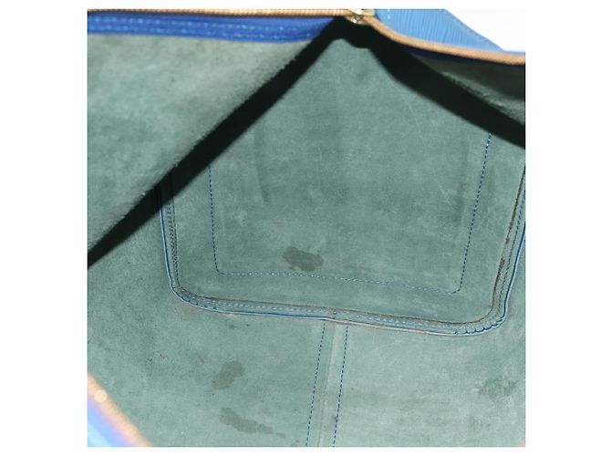 LOUIS VUITTON Epi Keepall 50 Boston Bag Blue M42965 LV Auth ka5428A - vista 19