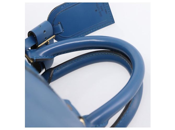 LOUIS VUITTON Epi Keepall 50 Boston Bag Blue M42965 LV Auth ka5428A - vista 8
