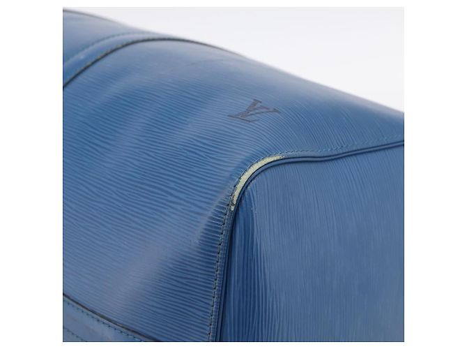 LOUIS VUITTON Epi Keepall 50 Boston Bag Blue M42965 LV Auth ka5428A - vista 9
