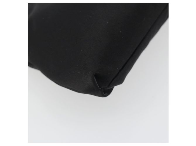 Borsa a tracolla Salvatore Ferragamo Vala Raso Nero Argento Auth 196662A - vista 15